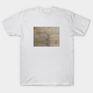 Minimalist Grunge Wooden Planks Textured T-Shirt